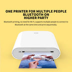 AR Printer 300Dpi Portable Photo Mini Pocket with Share 500Mah Picture Printer Pocket Printer Work with Mihome APP