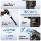 2800000RPM Jet Blower Super Powerful Wind Pressure Electric Compressed Air Cordless Vacuum Cleaner/Car Emergency Power Supply