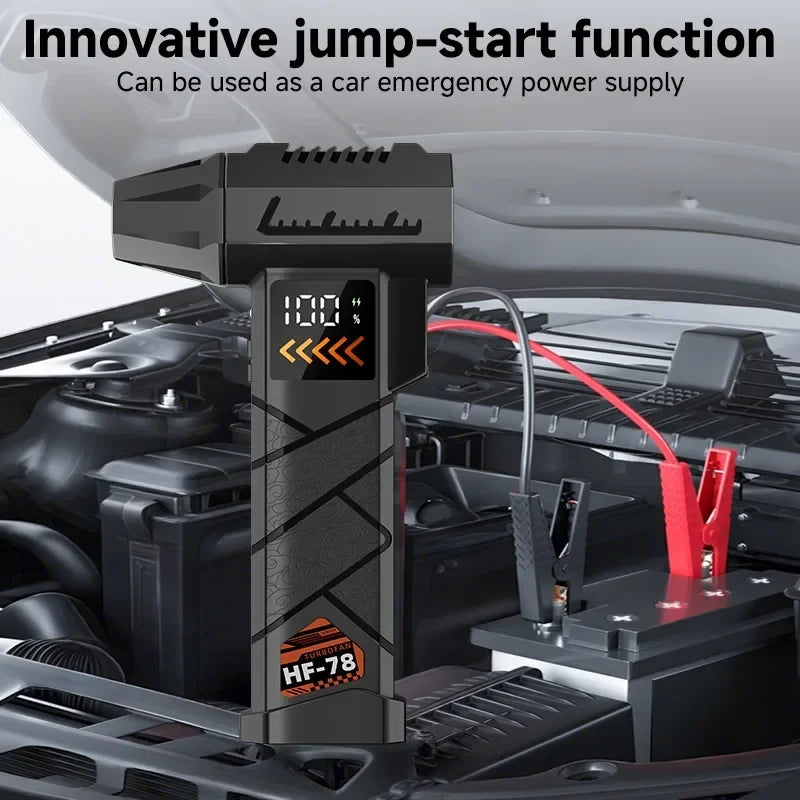2800000RPM Jet Blower Super Powerful Wind Pressure Electric Compressed Air Cordless Vacuum Cleaner/Car Emergency Power Supply