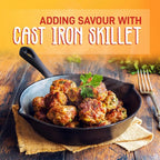 AEDG Cast Iron Skillet Set Preseasoned Heavy Duty Pans Oven