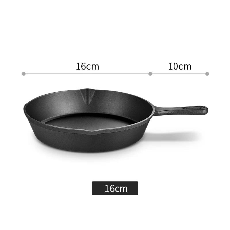 AEDG Cast Iron Skillet Set Preseasoned Heavy Duty Pans Oven