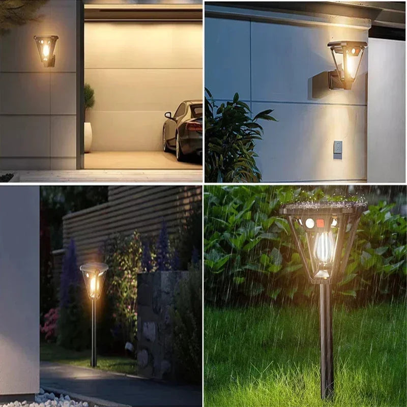 Illuminate Your Outdoors with the 2-in-1 Solar-Powered LED Camping and Garden Lamps - Perfect for Any Landscape!