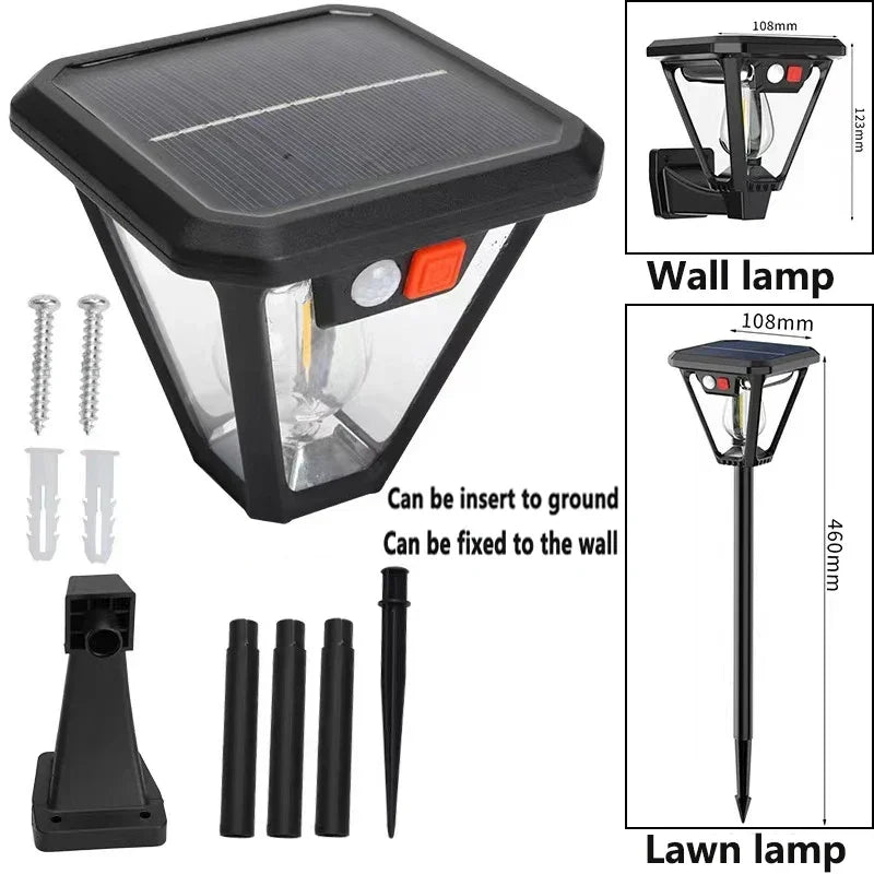 Illuminate Your Outdoors with the 2-in-1 Solar-Powered LED Camping and Garden Lamps - Perfect for Any Landscape!