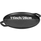 AEDG Cast Iron Skillet Set Preseasoned Heavy Duty Pans Oven