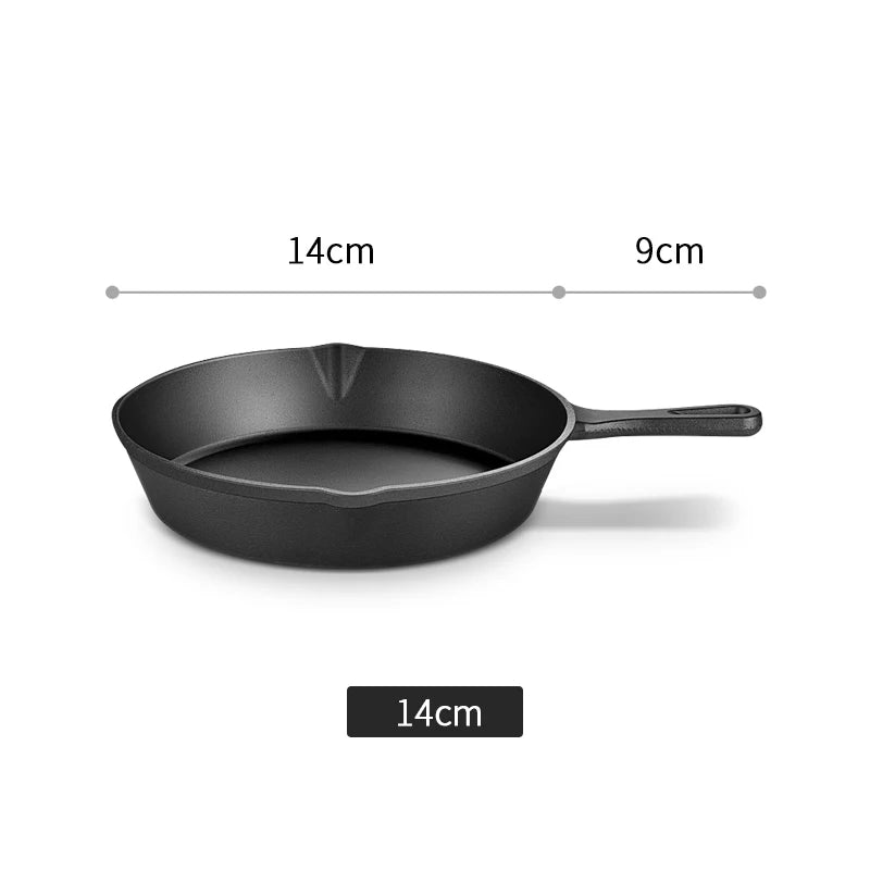 AEDG Cast Iron Skillet Set Preseasoned Heavy Duty Pans Oven