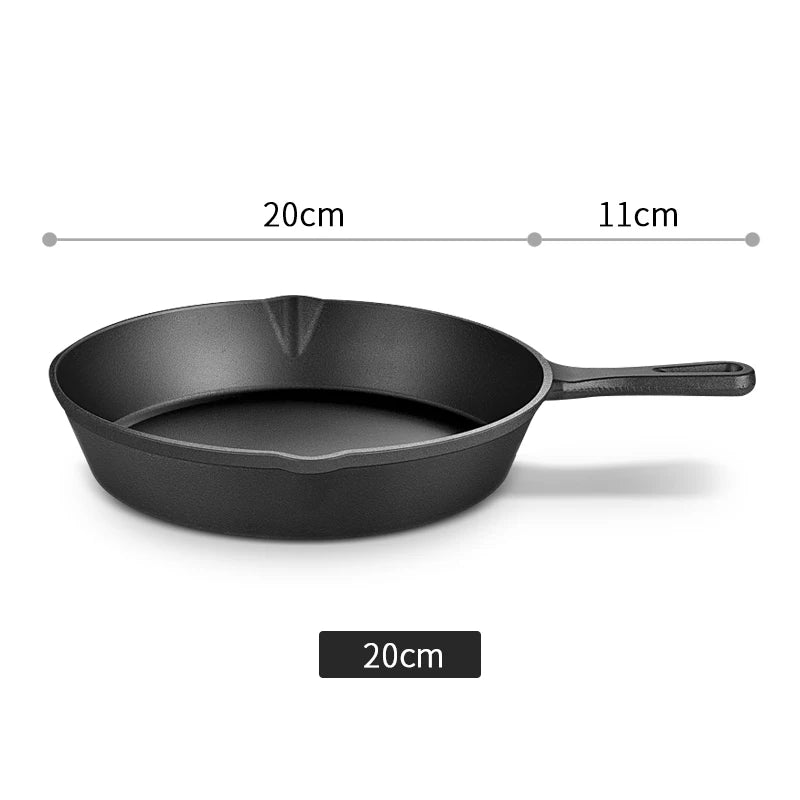 AEDG Cast Iron Skillet Set Preseasoned Heavy Duty Pans Oven